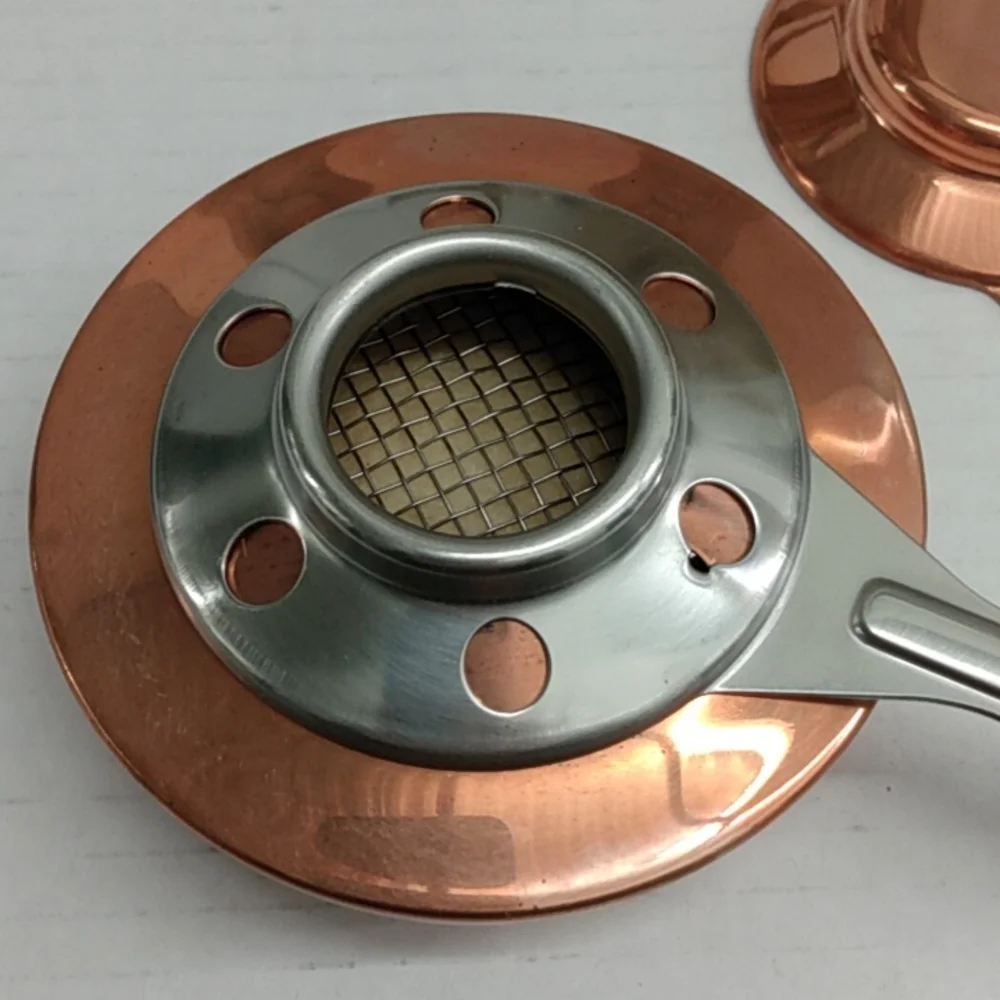 Revere Ware Limited Edition Flame Set Copper and Brass Unused in Box #8069
